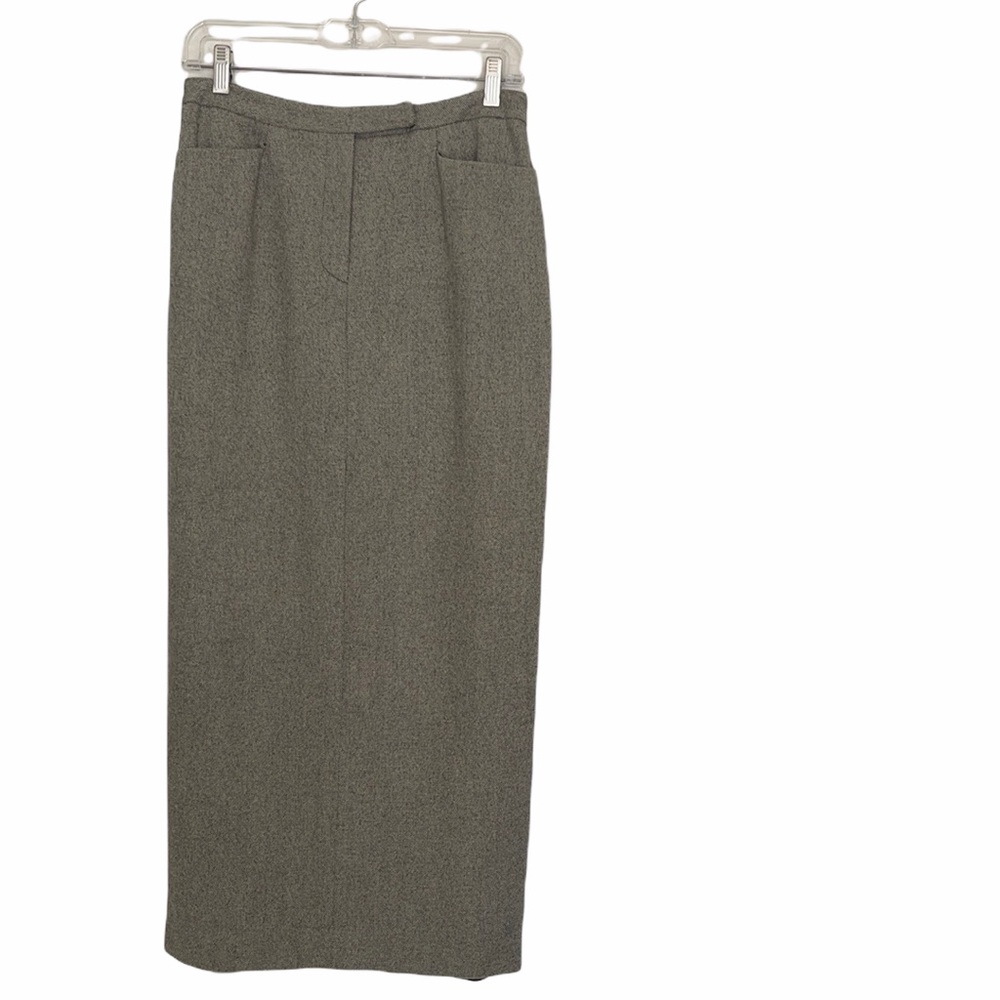 NWOT Vintage Lauren Ralph Lauren 100% Wool Midi Skirt - Picture 2 of 11